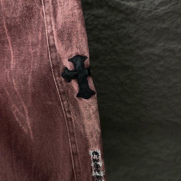 Chrome Hearts Red Drawstring Camouflage Sports Shorts - Picture 6 of 9